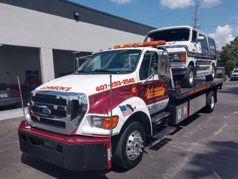 Orlando work van towing